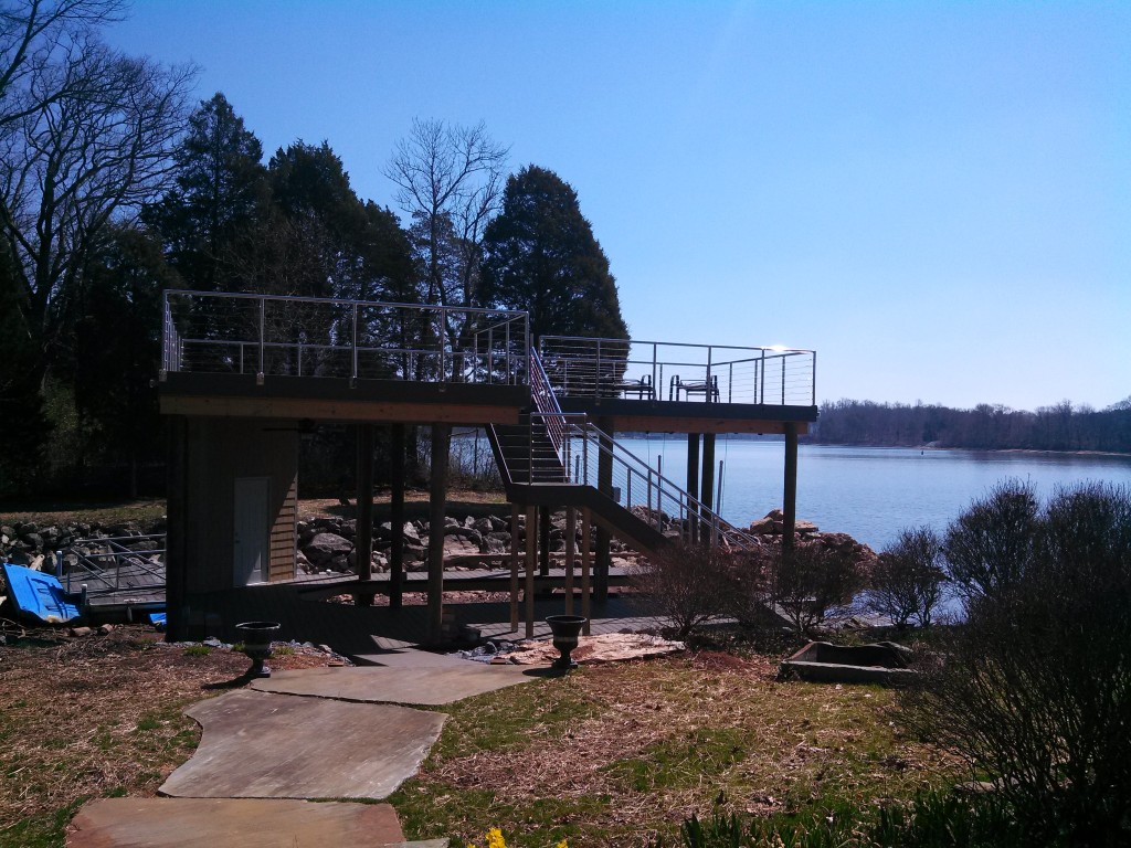 dock builders and boat lift service, shoreline