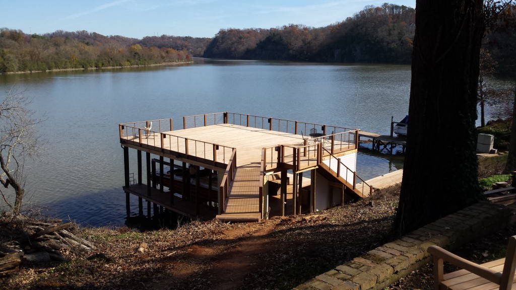 custom dock built in Morganton, TN